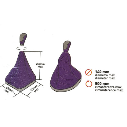 CUFFIA LEVA CAMBIO IN ECOPELLE AUTO 140MM DM RICAMBIO COPERTURA MARCE CA-03009
