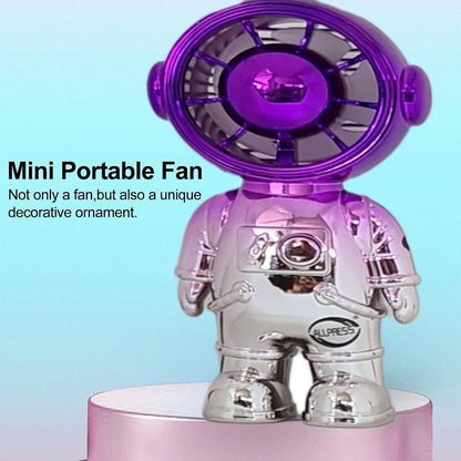 MINI VENTILATORE ASTRONAUTA PORTATILE RICARICABILE USB VIAGGI PICNIC UFFICIO