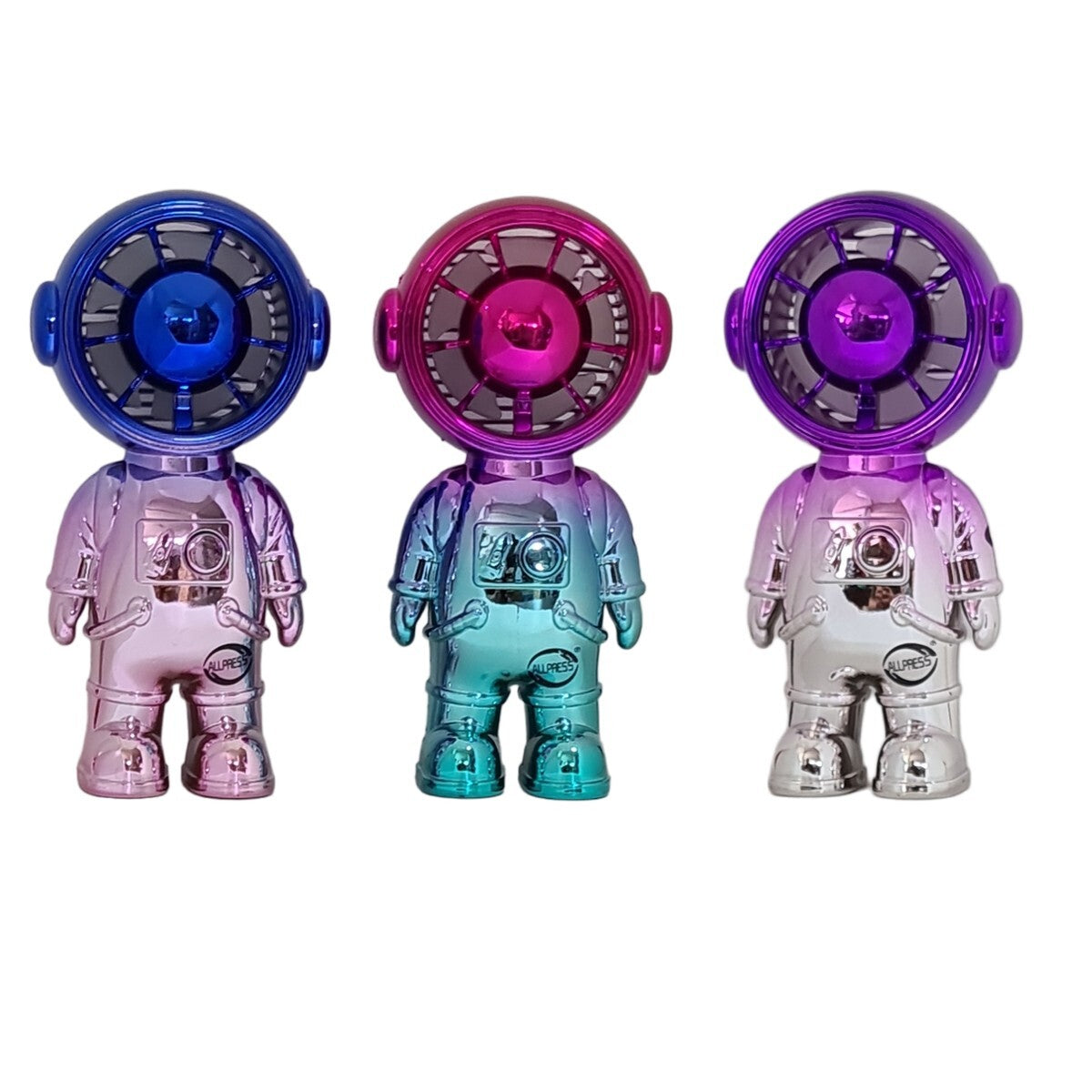 MINI VENTILATORE ASTRONAUTA PORTATILE RICARICABILE USB VIAGGI PICNIC UFFICIO