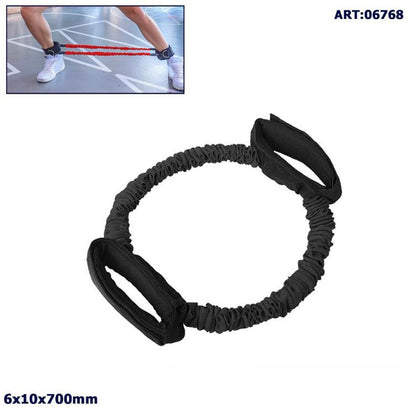 BANDA DI RESISTENZA CERCHIO ELASTICO TESSUTO CORDA FITNESS PILATES YOGA 06768*