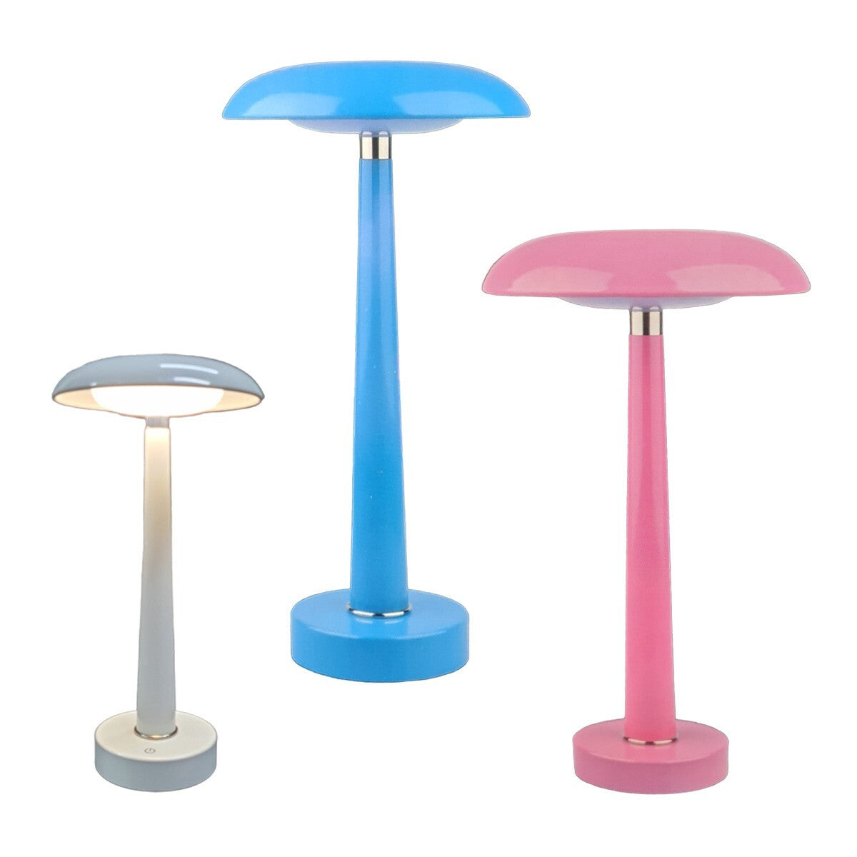 LAMPADA LUMINO DA TAVOLO TOUCH RICARICABILE USB LUCE LED BIANCA NATURALE HA-228