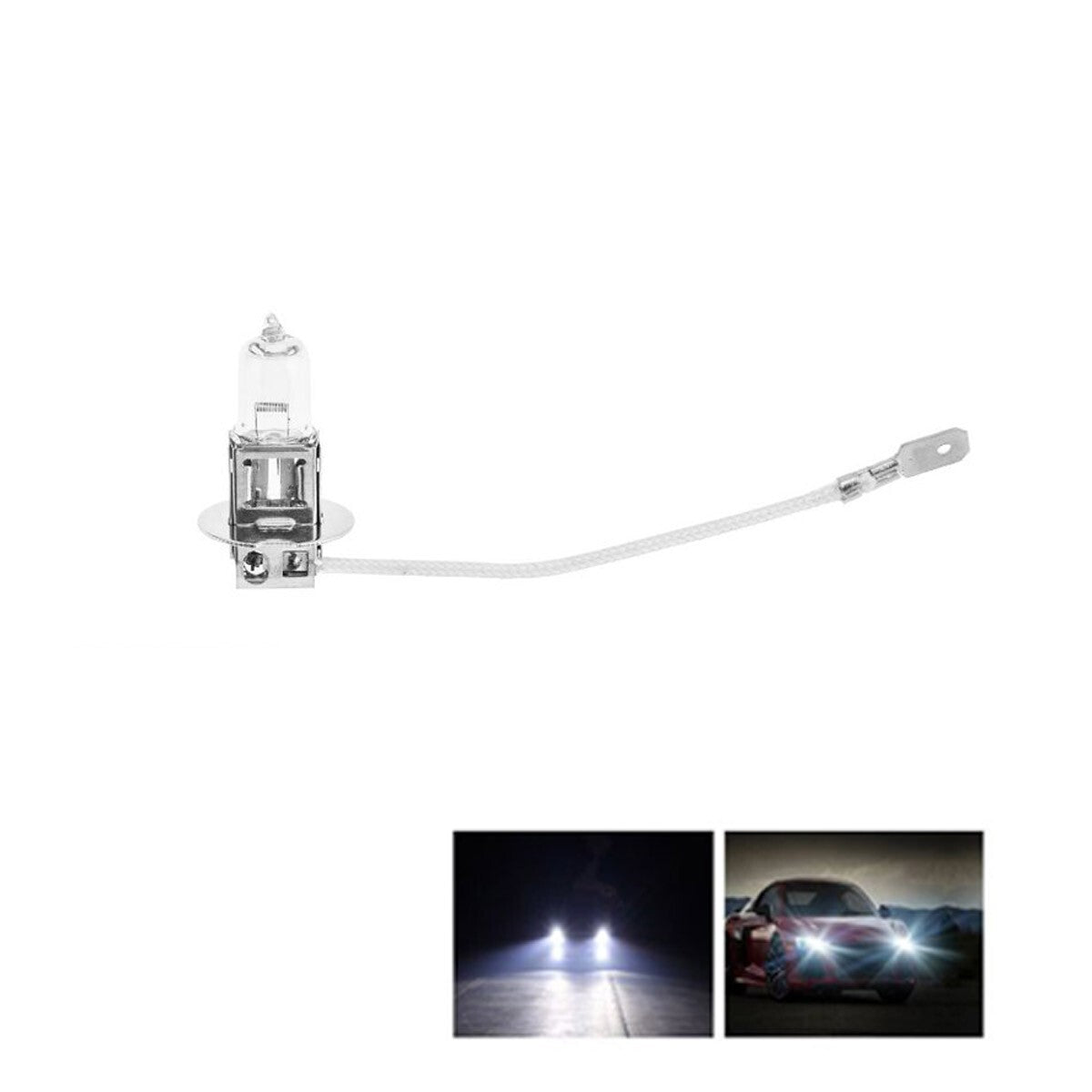 LAMPADINA H3 12V 55W LAMPADINE AUTO LUCE BIANCA CALDA 4300K XENON RA-0749