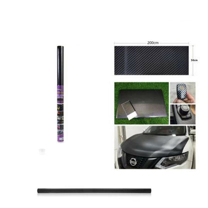 PELLICOLA CARBONIO 3D ADESIVA ADESIVO FOGLIO 50x200CM CAR WRAPPING AUTO MOTO