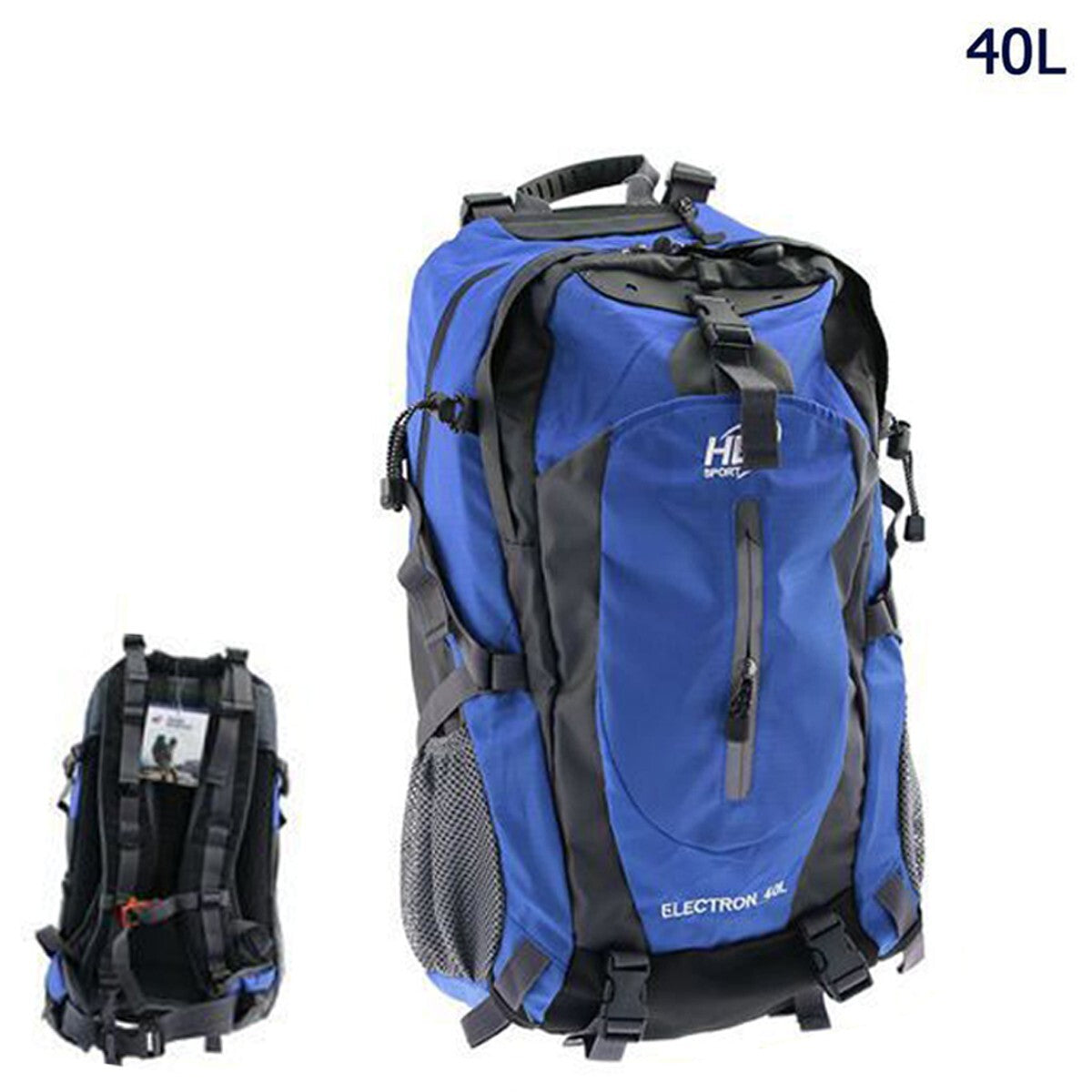 BORSA ZAINO SPORTIVO CAMPEGGIO TREKKING ESCURSIONI VIAGGI 40 LITRI 94624