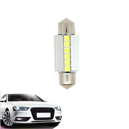 LAMPADINA 6 LED SMD 3030 SV8.5 AUTO 6000K CANBUS 2.4W 12V CA-02734