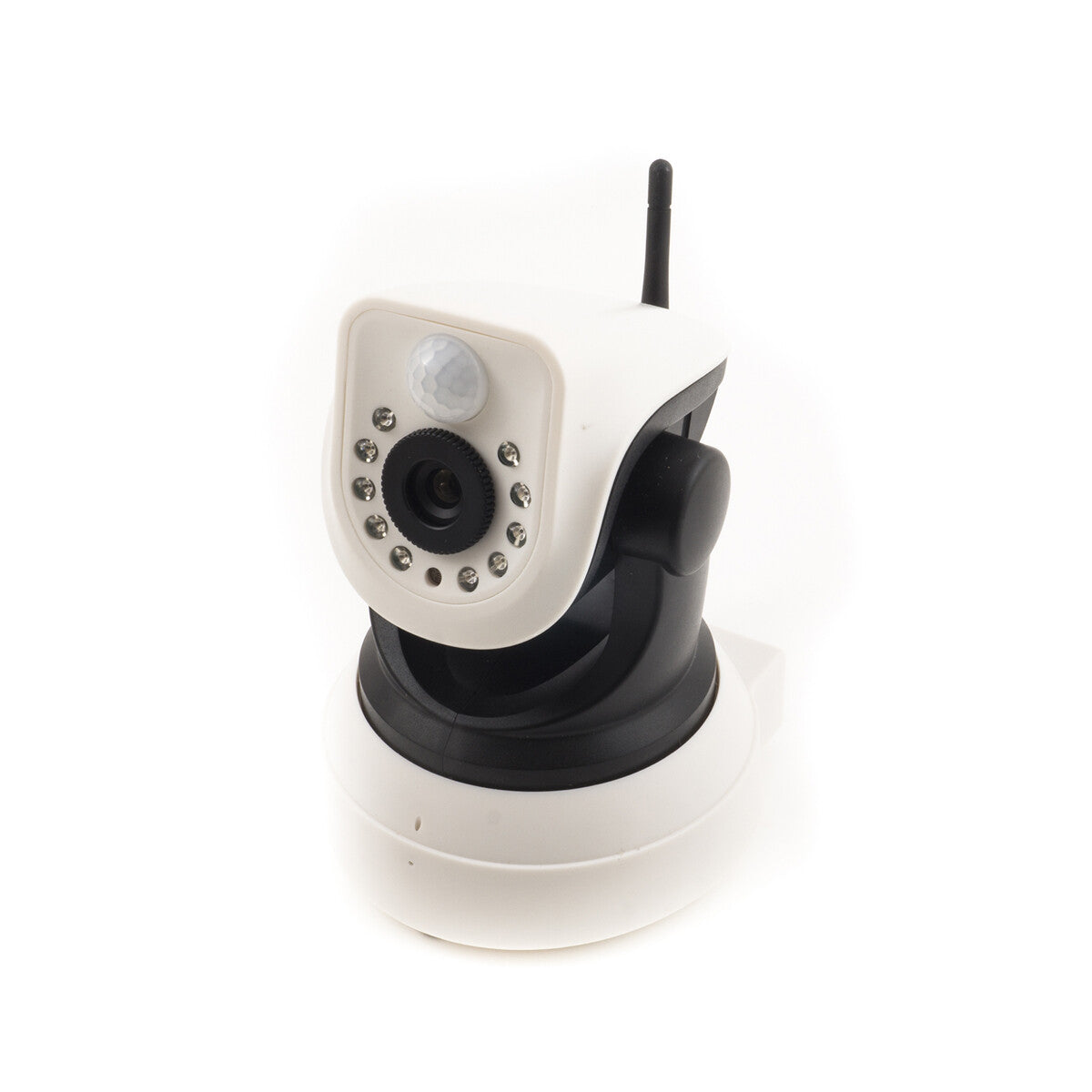TELECAMERA IP SENSORE DI MOVIMENTO PIR CAMERA WIRELESS 10 LED IR LAN RJ45 WIFI