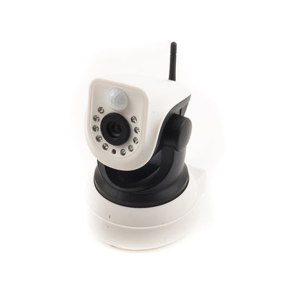 TELECAMERA IP SENSORE DI MOVIMENTO PIR CAMERA WIRELESS 10 LED IR LAN RJ45 WIFI