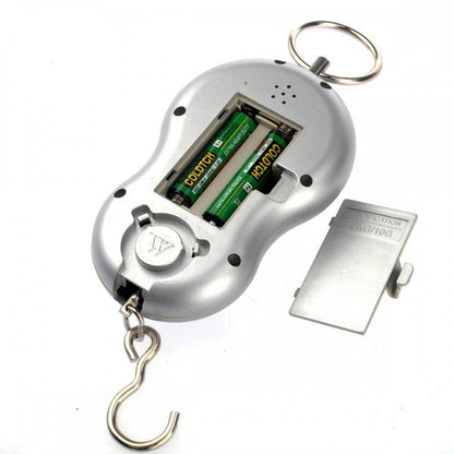 BILANCIA BILANCINO PORTATILE ELETTRONICA CON GANCIO PESCA CACCIA VALIGIE 40 Kg.