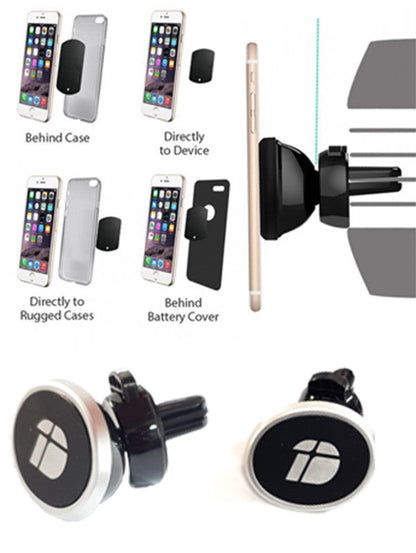SUPPORTO MAGNETICO CALAMITA PER CELLULARE smartphon DA AUTO BOCCHETTE ARIA H076