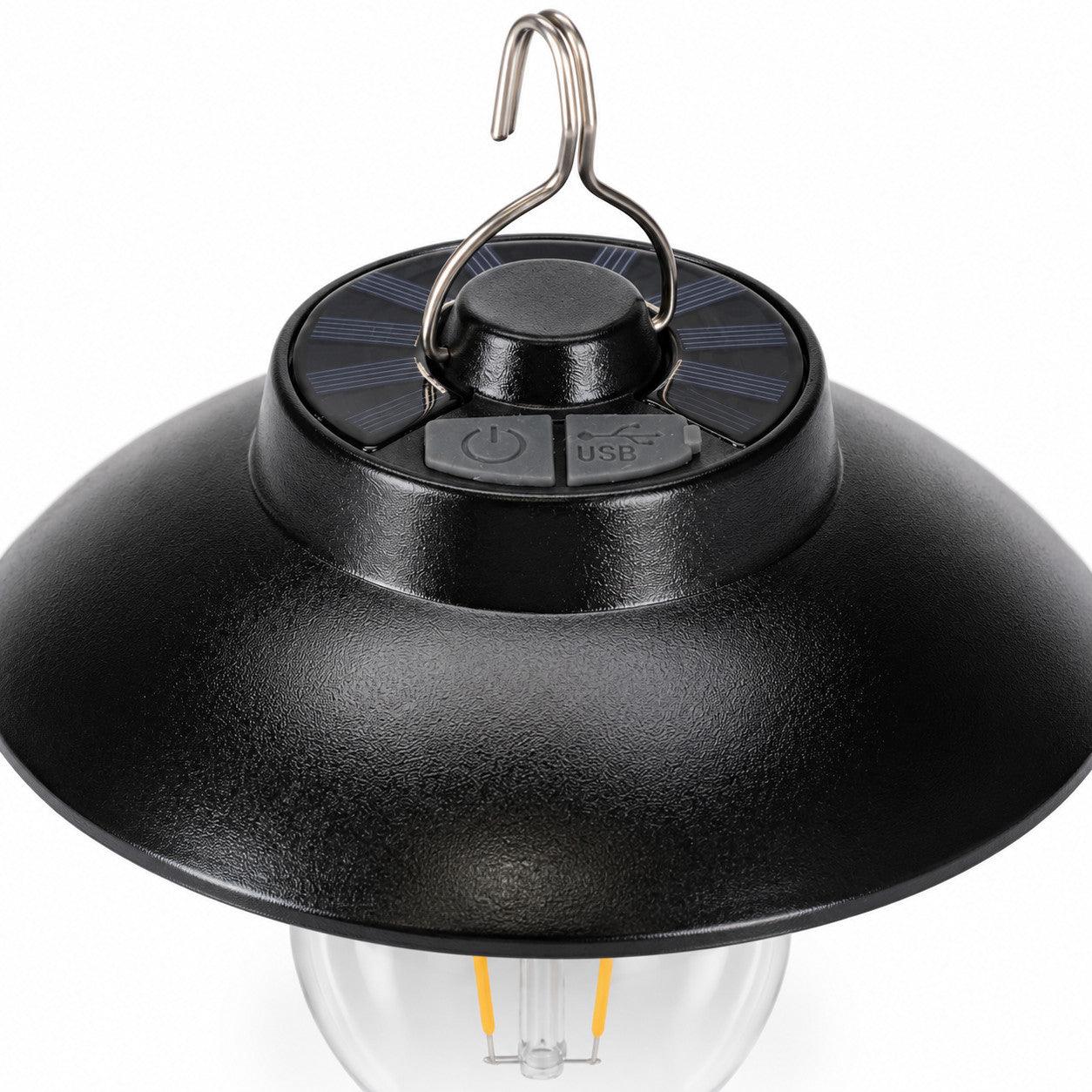 LAMPADA CAMPEGGIO LED RICARICABILE SOLARE CON GANCIO LUCE CALDA 3000K TE-B0627