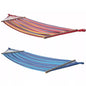 Classic Cotton Hammock 80x200 Garden Camping Wooden Bar and Fabric Support
