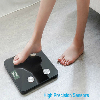 BILANCIA PESAPERSONE DIGITALE BLUETOOTH ELETTRONICA VETRO PORTATA 180 KG B24