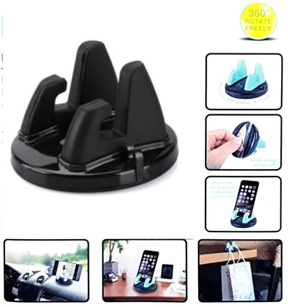 SUPPORTO PER smartphon AUTO PORTA CELLULARE VENTOSA ROTANTE 360° UNIVERSALE