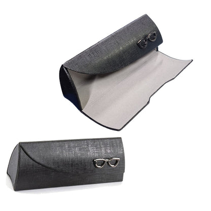 ASTUCCIO CUSTODIA PORTA OCCHIALI SCATOLA DA VISTA SOLE RIGIDA NERO