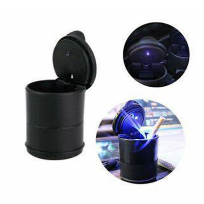 PORTACENERE POSACENERE AUTO CENERE PORTA SIGARETTA CENERIERA LUCE LED UFFICIO