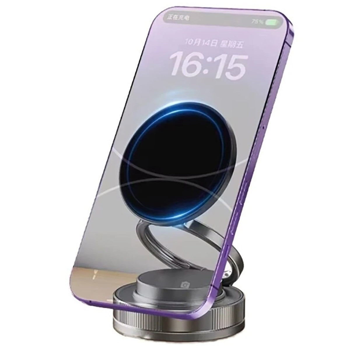 SUPPORTO AUTO MAGNETICO smartphon ASPIRA MAGSAFE CERCHIO GIREVOLE ROTAZIONE 360