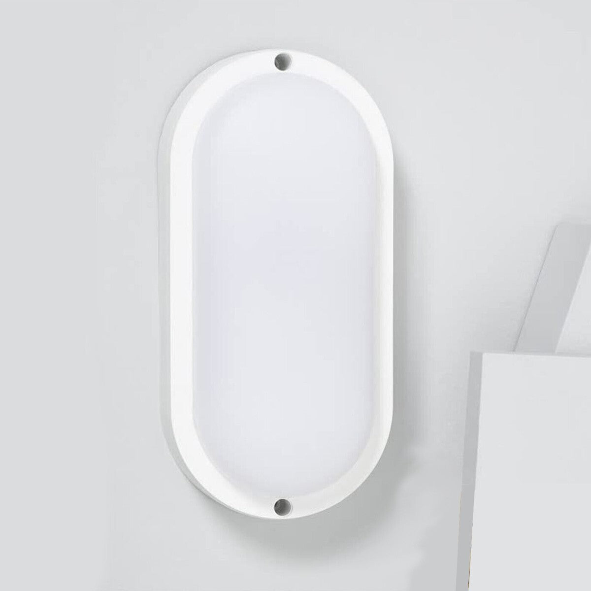 LAMPADA LED PARETE APPLIQUE OVALE 12W LUCE CALDA 3000K INTERNI ESTERNI FC-103