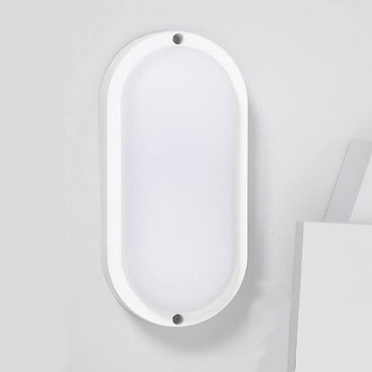 LAMPADA LED PARETE APPLIQUE OVALE 12W LUCE CALDA 3000K INTERNI ESTERNI FC-103