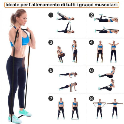 WIDERSTANDSBAND TRAININGSBAENDER KRAFTBAENDER FITNESSBAENDER | 45KG