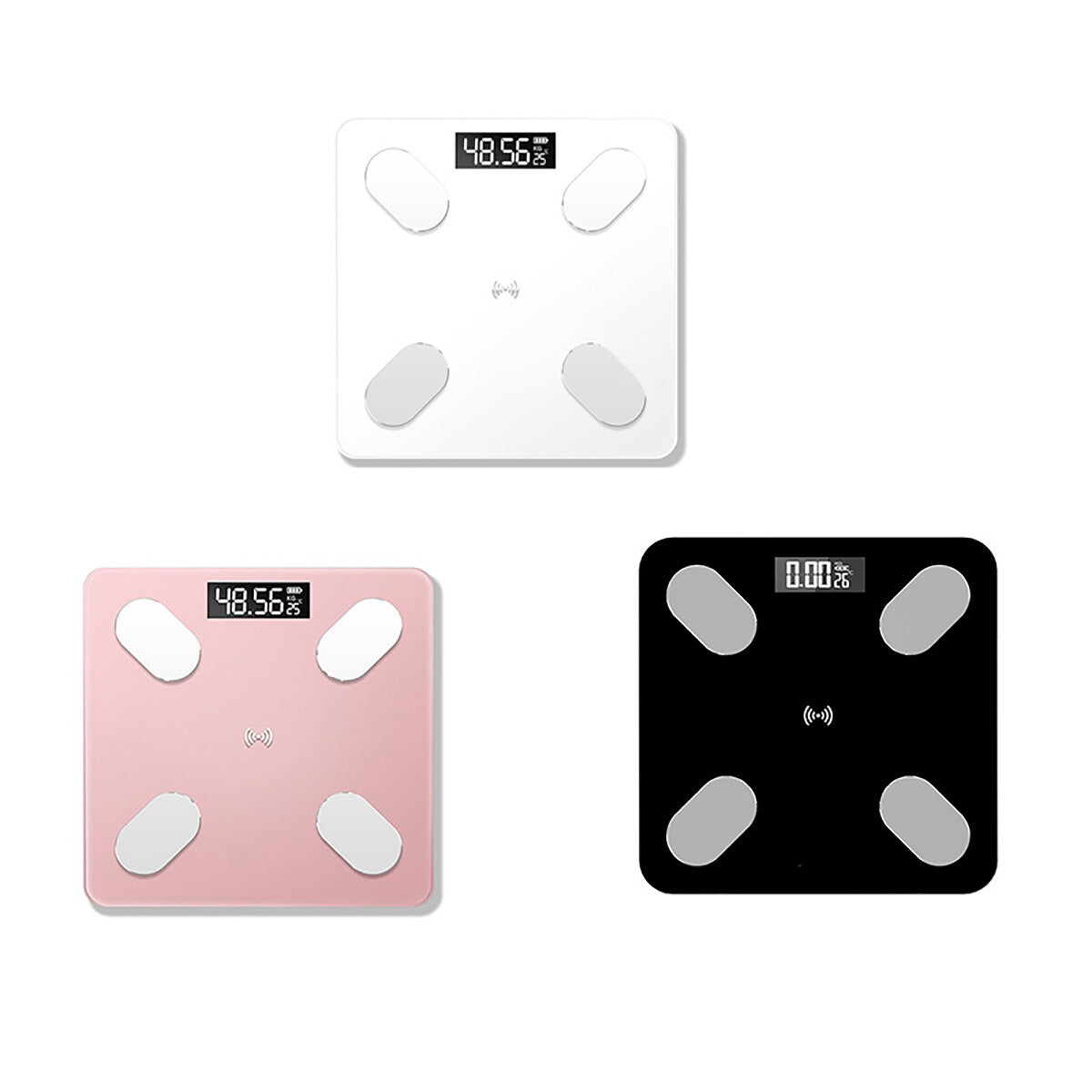 BILANCIA PESAPERSONE DIGITALE BLUETOOTH ELETTRONICA VETRO PORTATA 180 KG B24