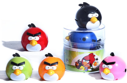 LETTORE MP3 ANGRY BIRD VARI COLORI MUSICA MICRO SD TF MINI USB CON CUFFIE