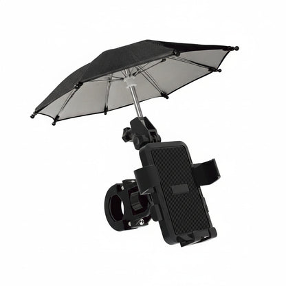SUPPORTO PER CELLULARE CON OMBRELLO PARASOLE PER MOTO BICI SCOOTER AS-07131