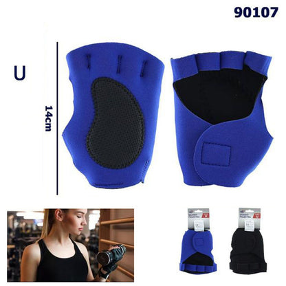 GUANTI ANTISCIVOLO ALLENAMENTO PALSTRA SPORT GUANTO FITNESS MEZZO DITA 90107
