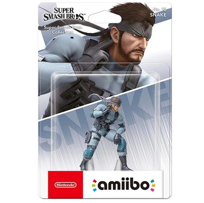Amiibo Super Smash Bros - Snake Figur Nr.75 Mgs Nintendo Switch Sammlerstück
