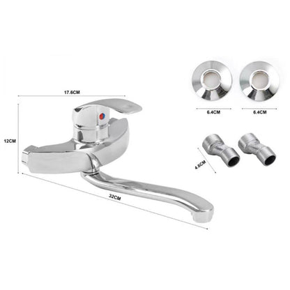 RUBINETTO MISCELATORE CROMATO CASA BAGNO VASCA COMPLETO DI KIT MONTAGGIO JH-8063