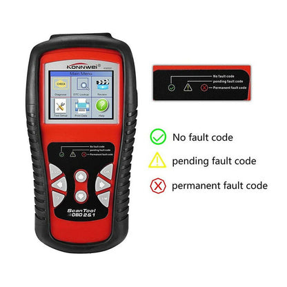 SCANNER DIAGNOSTICO CAN OBD CODICI GUASTI VEICOLO AUTO DIAGNOSTICA KW830