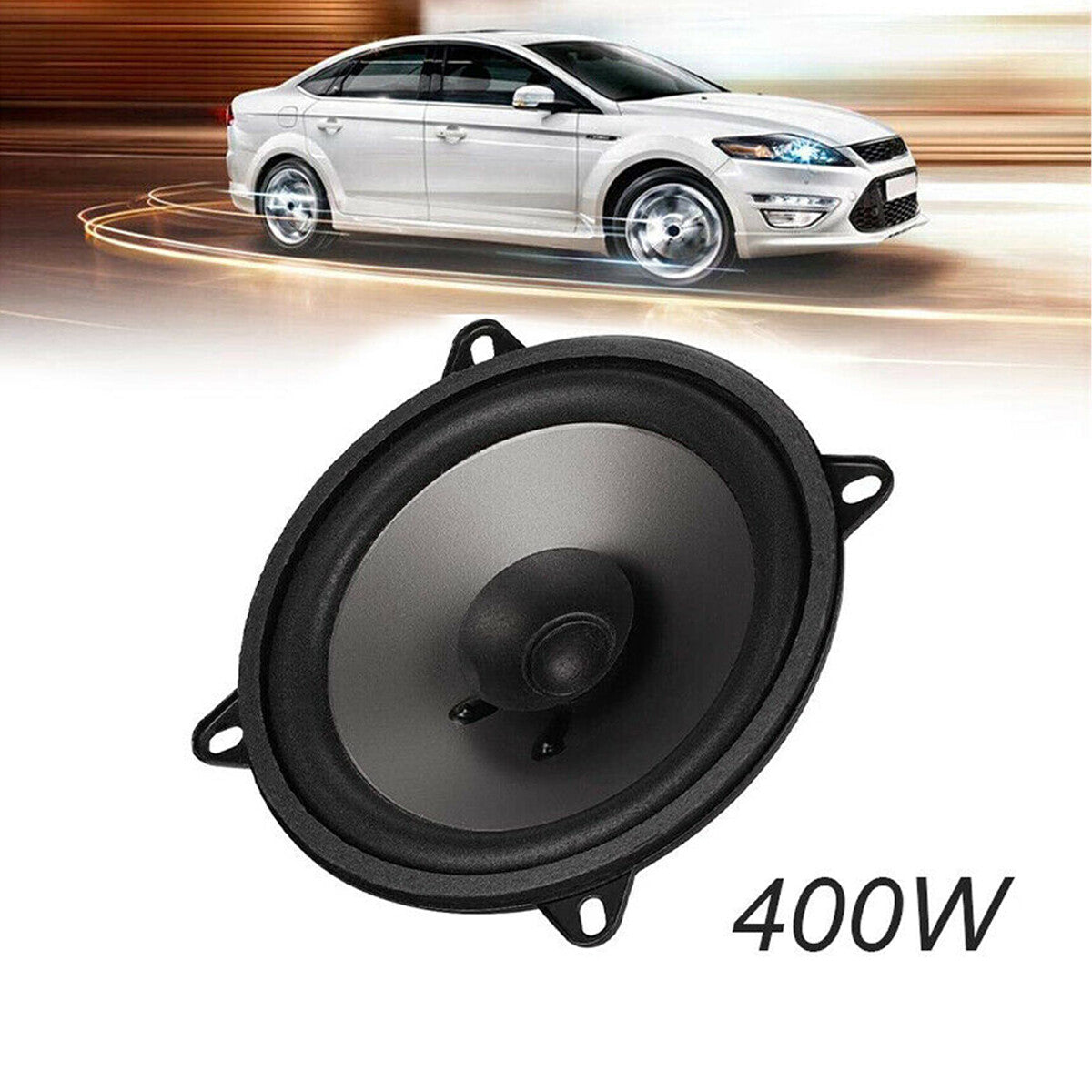 ALTOPARLANTE STEREO AUTO 400W CASSA DIFFUSORE AUDIO 2 VIE 5 POLLICI CA-0203