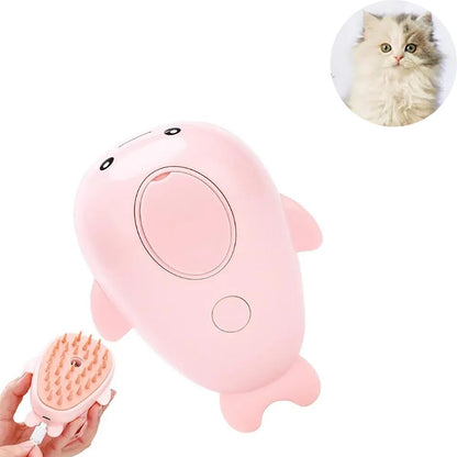 SPAZZOLA MORBIDA SPRAY MASSAGGIO RICARICABILE DELFINO CANI E GATTI PETSPA QY-10