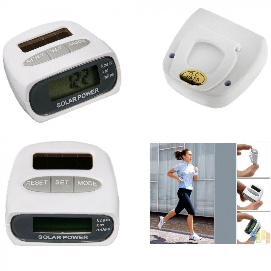 CONTAPASSI DIGITALE AD ENERGIA SOLARE PER SPORT Workout RUNNING CONTA CALORIE