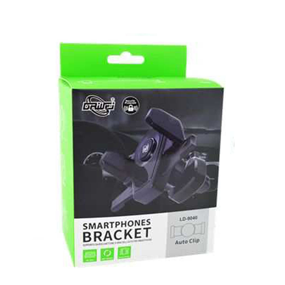 SUPPORTO DA AUTO PER CELLULARE ROTAZIONE 360° BOCCHETTE ARIA GIREVOLE LD-9040