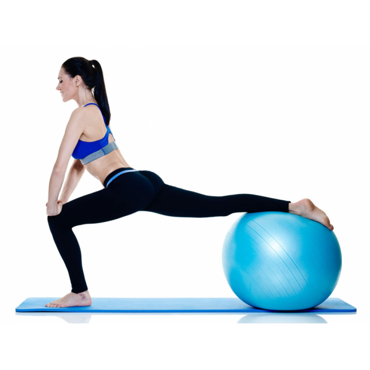 Aufblasbarer Gymnastikball für Übungen im Fitnessstudio und Yoga