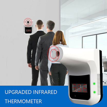 TERMOMETRO DIGITALE INFRAROSSI IR DA MURO TEMPERATURA UFFICIO FEBBRE NO CONTACT