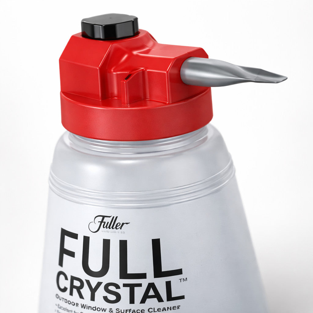 FULL CRYSTAL CONTENITORE DETERGENTE PULIZIA VETRI AUTO POMPA PULISCI FINESTRE