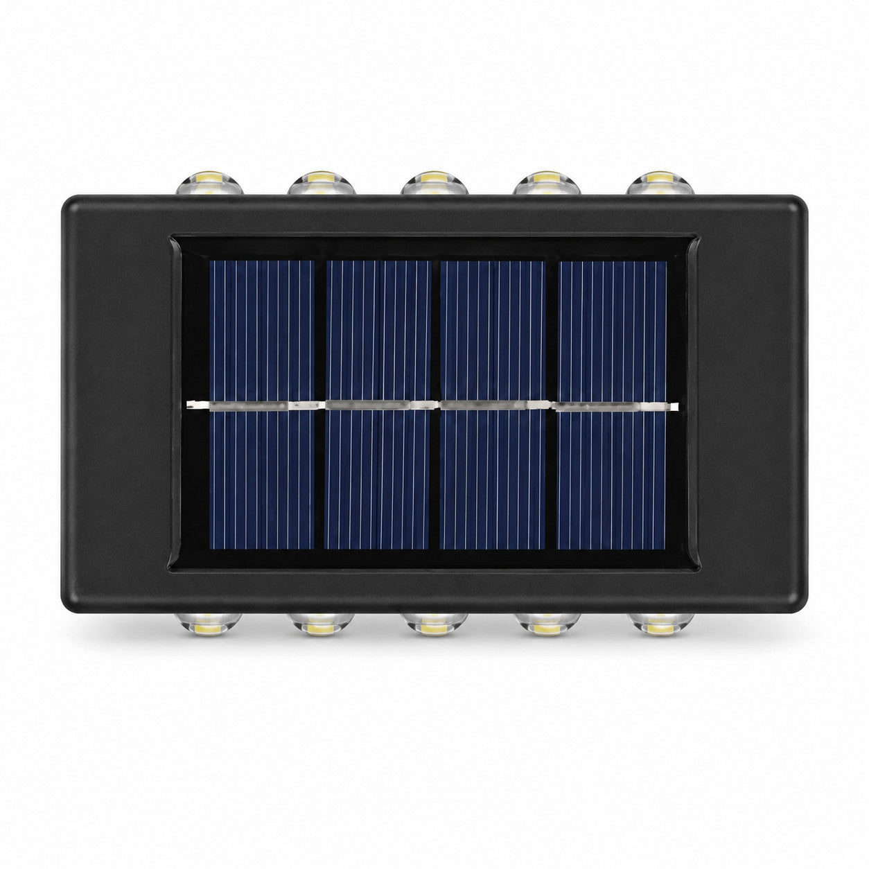 APPLIQUE LAMPADA 10 LED MURO PARETE SOLARE IP65 BIDIREZIONALE GIARDINO TE-B0569