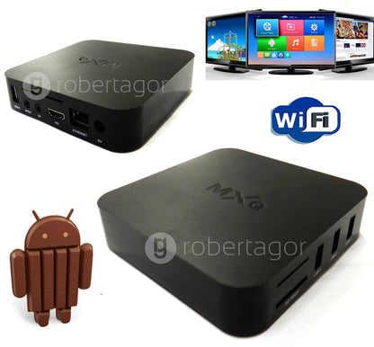 ANDROID BOX IPTV SMART TV PLASMA LED FULL HD USB H.264 QUAD CORE MXQ GPU MALI450