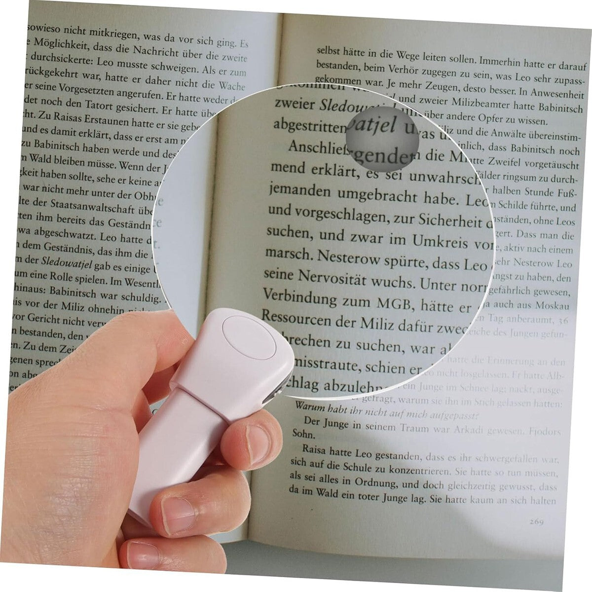 LENTE DI INGRANDIMENTO COLLO MANI LIBERE FLESSIBILE 5X REGOLABILE RICAMO