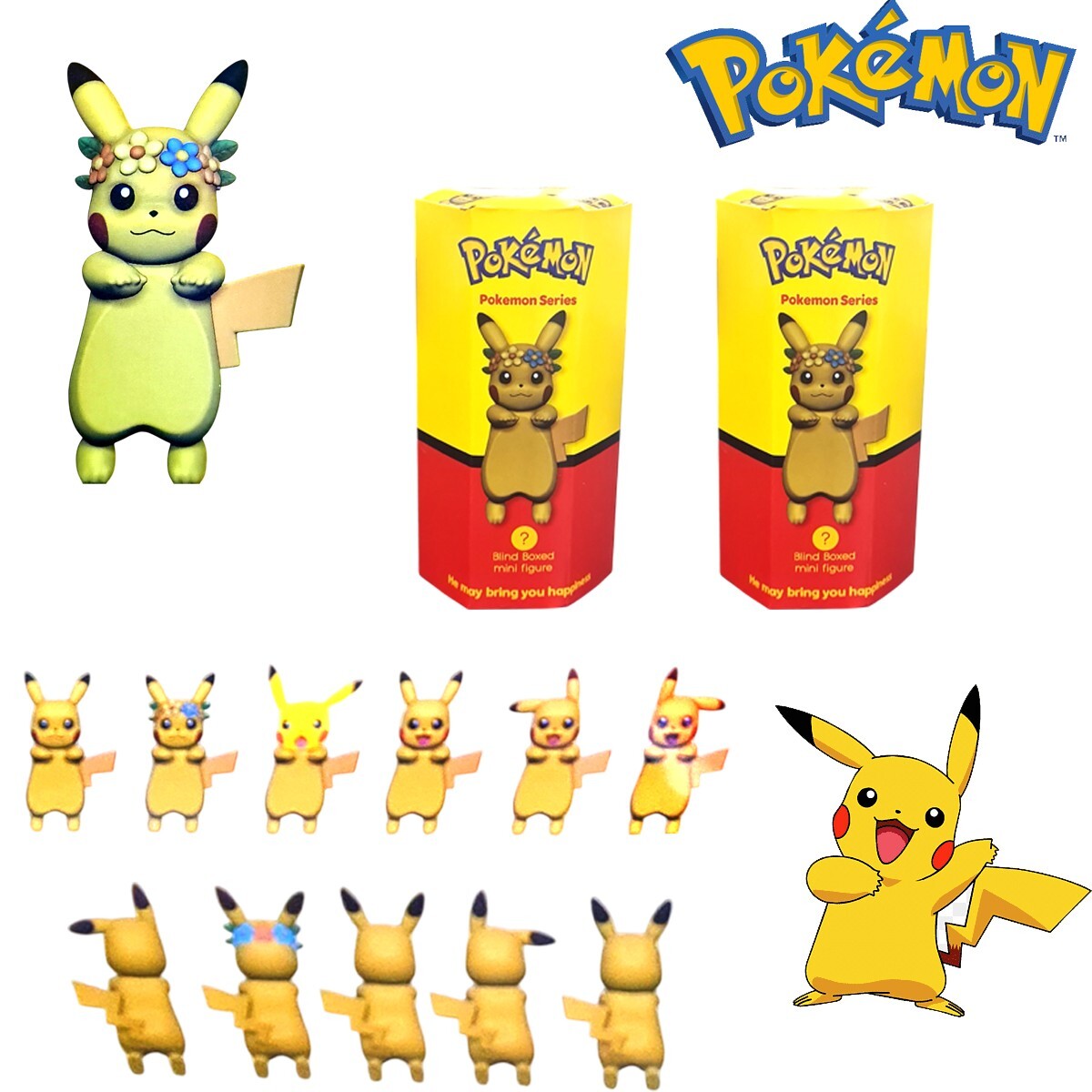2 SONNY ANGEL POKERMON SORPRESA HIPPERS PIKACHU CELLULARE PC MINI FIGURA