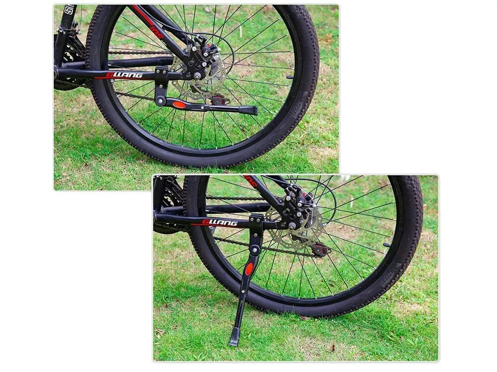 Verstellbarer Fahrradständer Seitenständer MTB Fahrrad 24"/26"/27" (Schwarz)