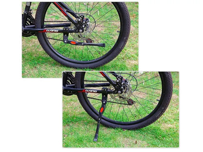 Verstellbarer Fahrradständer Seitenständer MTB Fahrrad 24"/26"/27" (Schwarz)