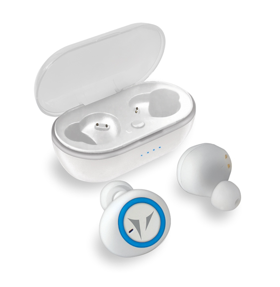 Techmade Bluetooth-Kopfhörer Techbuds Tm-Hp019-Wh Weiß Smartphone Fitness