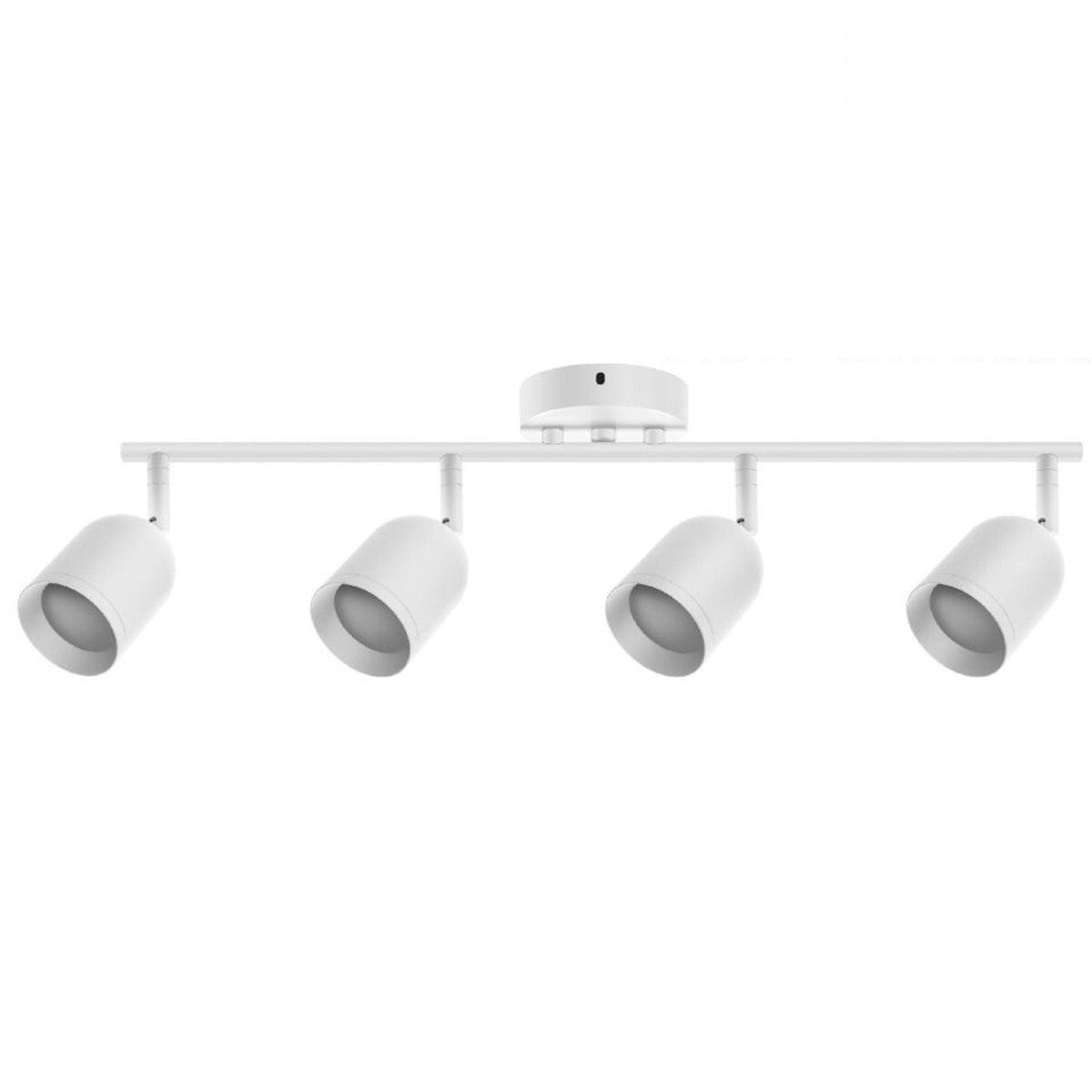 APPLIQUE 4 FARETTI 6.5*9.5CM SOFFITTO PLAFFONIERA ORIENTABILI GU10 LED BIANCO 04