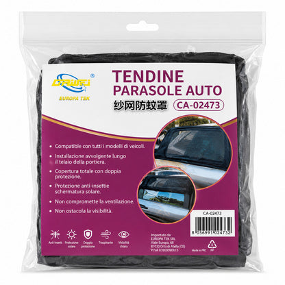 TENDINE PARASOLE AUTO UNIVERSALI RETE OSCURANTE ANTI INSETTI 70x50CM CA-02473