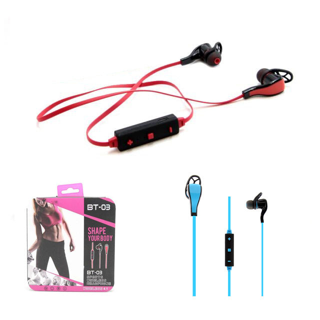 CUFFIE BLUETOOTH 4.1 WIRELESS SPORT CHIAMATE COMPATIBILE ANDROID APPLE BT-03
