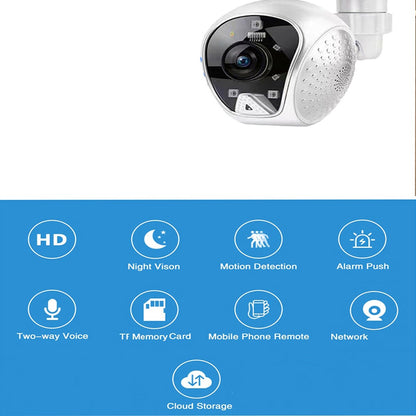 TELECAMERA WIFI 5MP H265 CONTROLLO REMOTO ALLARME VOCE VISIONE NOTTURNA E-S23