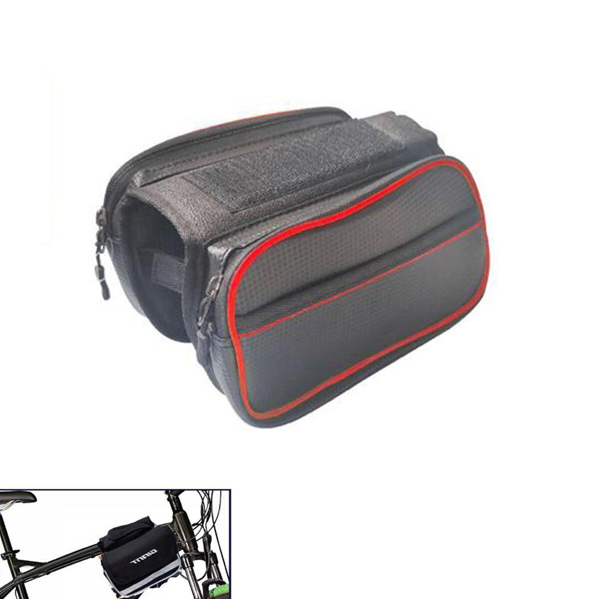 BORSA BORSELLO DOPPIA SACCA PORTA OGGETTI BICI BICICLETTA IMPERMEABILE 94311*