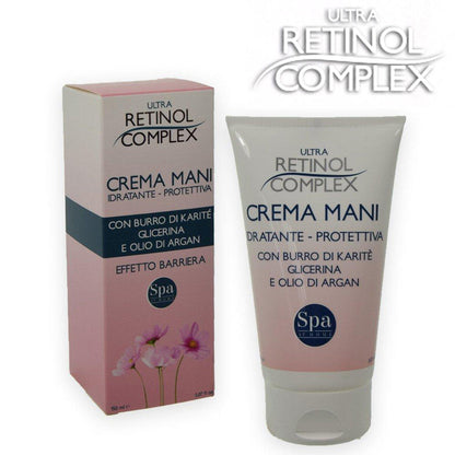 RETINOL COMPLEX CREMA MANI EFFETTO BARRIERA BURRO DI KARITÈ OLIO DI ARGAN 150ML